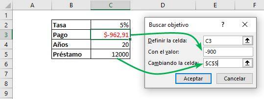 buscar objetivo en excel despejar una formula en excel encontrar una incognita en excel
