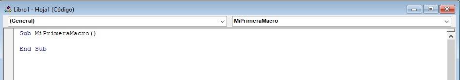 Programar macros en excel con editor de visual basic