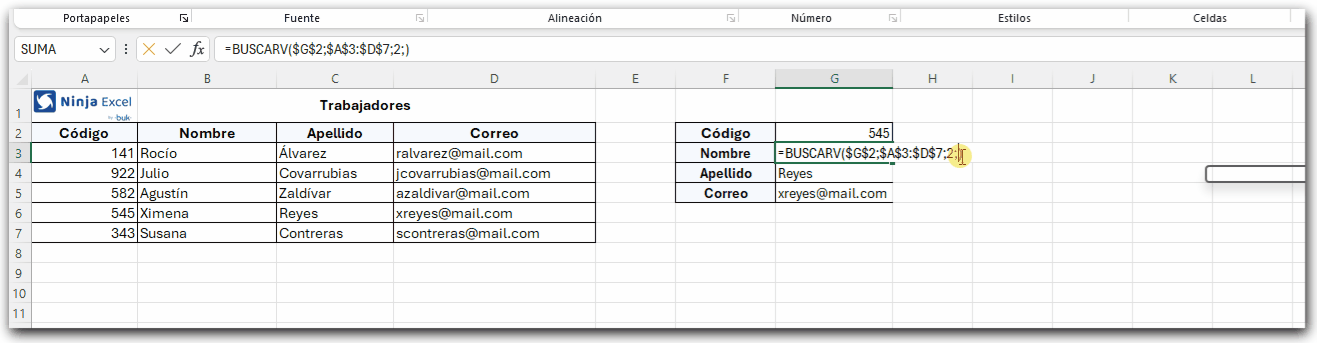 diferencia entre coincidencia exacta y aproximada en BUSCARV