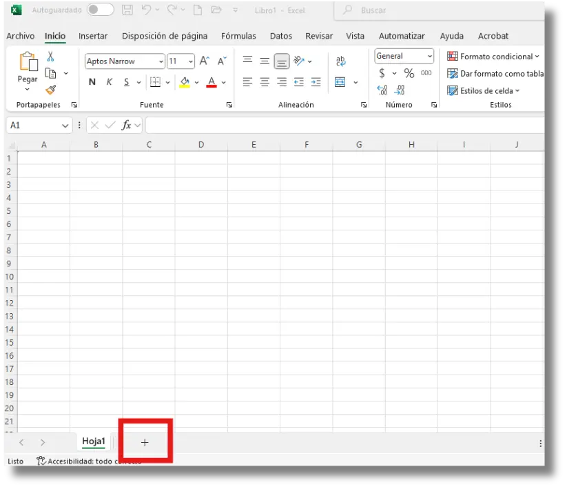 Qué es libro en Excel. Organizar las hojas