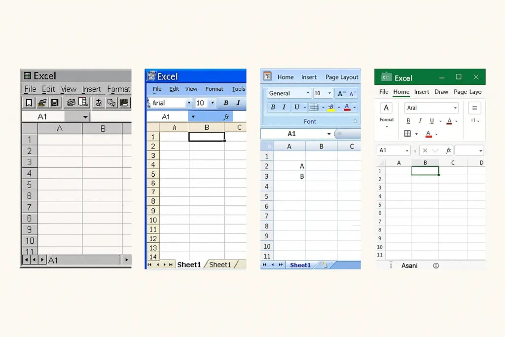 Versiones de Excel