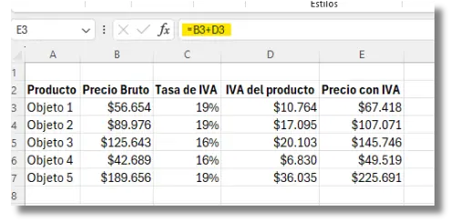 Cómo sacar el precio total con IVA